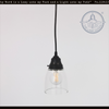 Simple Clear Farm Bell Glass Pendant