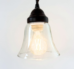 Salvaged Farmhouse Small Heavy Clear Pendant
