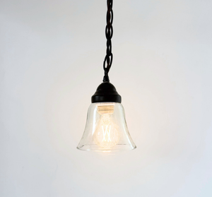 Salvaged Farmhouse Small Heavy Clear Pendant