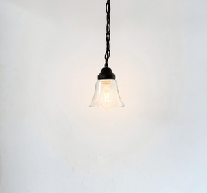 Salvaged Farmhouse Small Heavy Clear Pendant