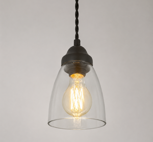 Simple Cottage Clear Glass Pendant