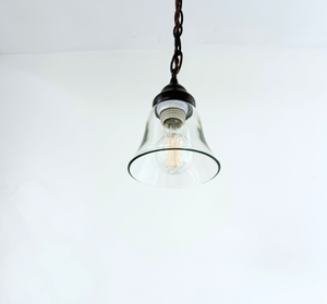 Salvaged Farmhouse Small Heavy Clear Pendant