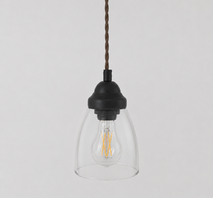 Simple Cottage Clear Glass Pendant