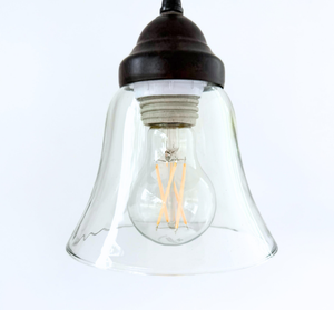 Salvaged Farmhouse Small Heavy Clear Pendant