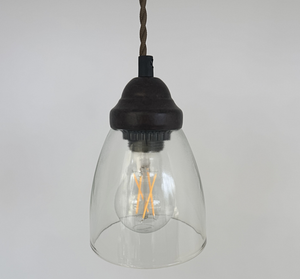 Simple Cottage Clear Glass Pendant