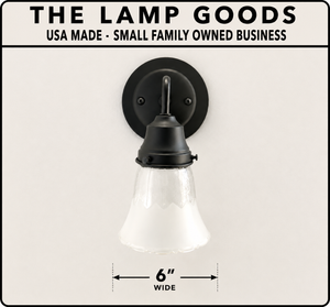 Delicate Frost and Clear Square/Cross Glass Wall Sconce/Pendant Light - The Lamp Goods