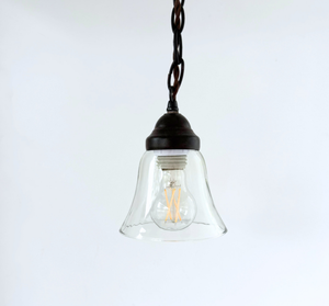 Salvaged Farmhouse Small Heavy Clear Pendant