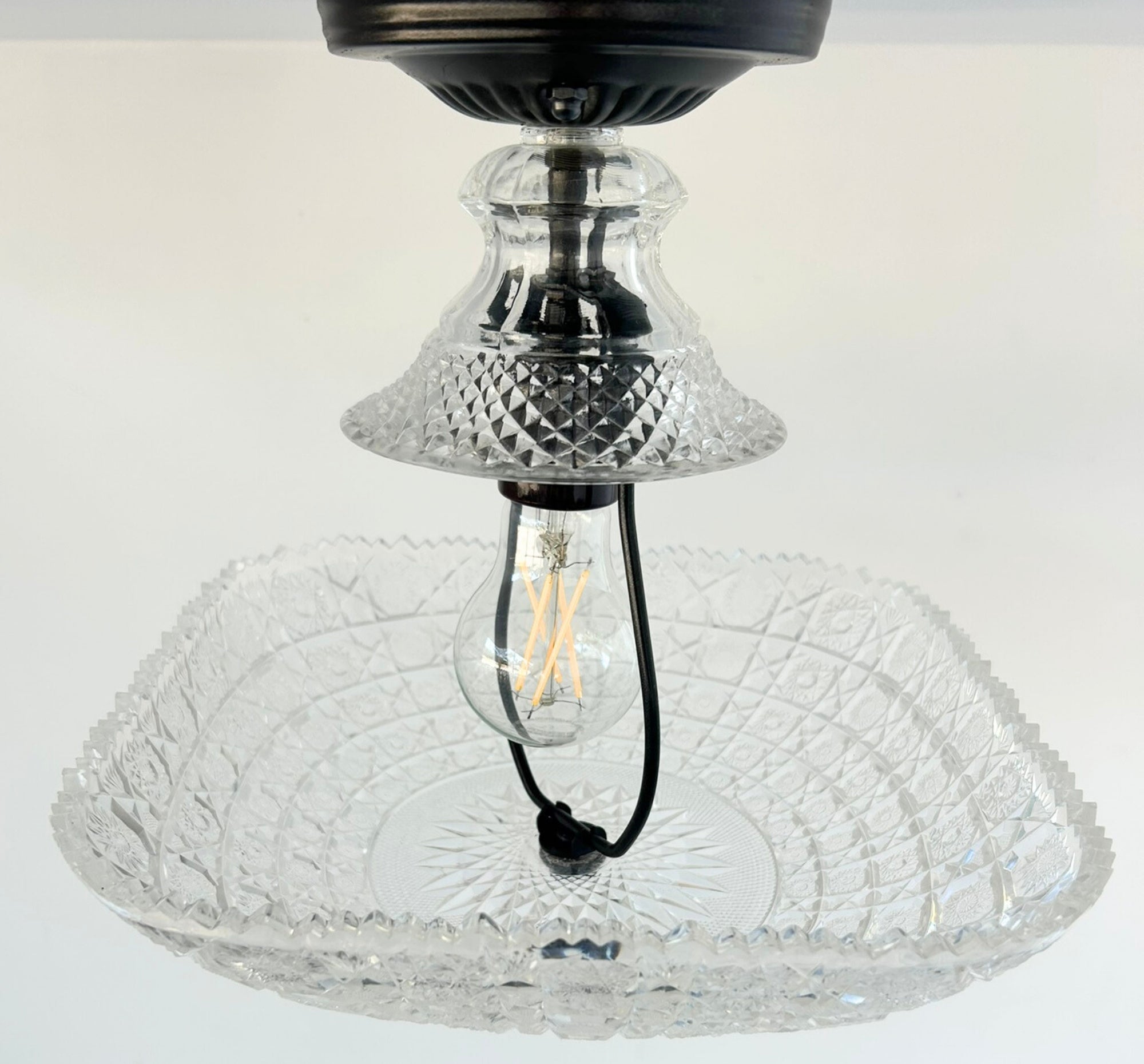 Bakelight 1950's Plastic Shade Ceiling Light