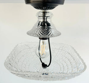 Bakelight 1950's Plastic Shade Ceiling Light