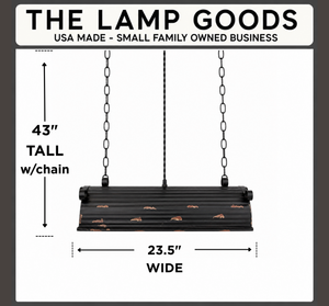 Rustic metal pendant light