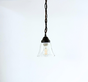 Salvaged Farmhouse Small Heavy Clear Pendant