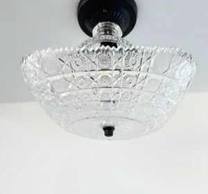 Bakelight 1950's Plastic Shade Ceiling Light