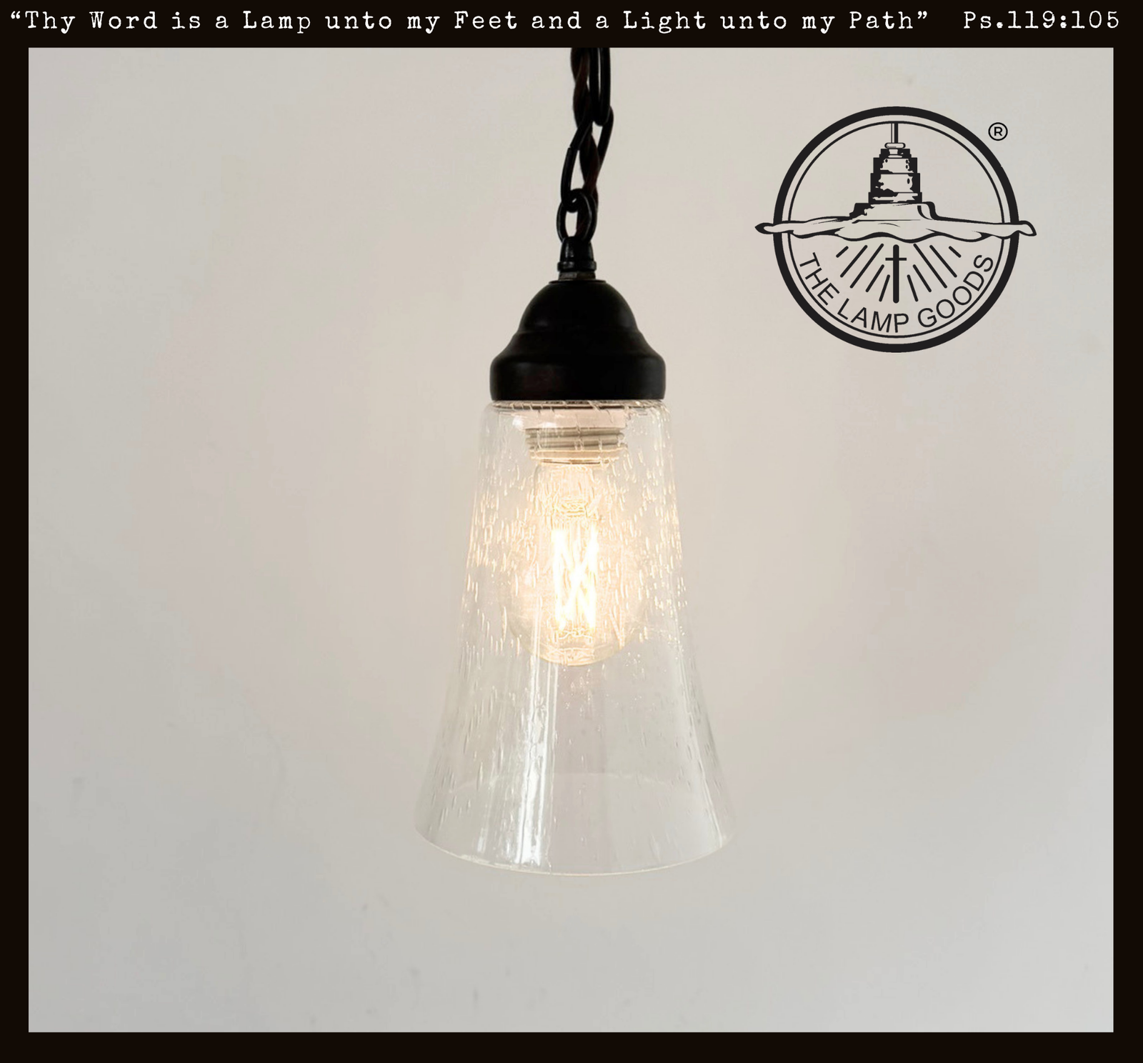 Slim Seeded Flare Pendant