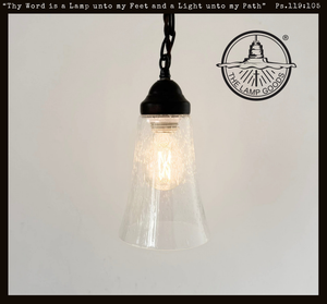 Slim Seeded Flare Pendant