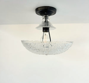 Bakelight 1950's Plastic Shade Ceiling Light