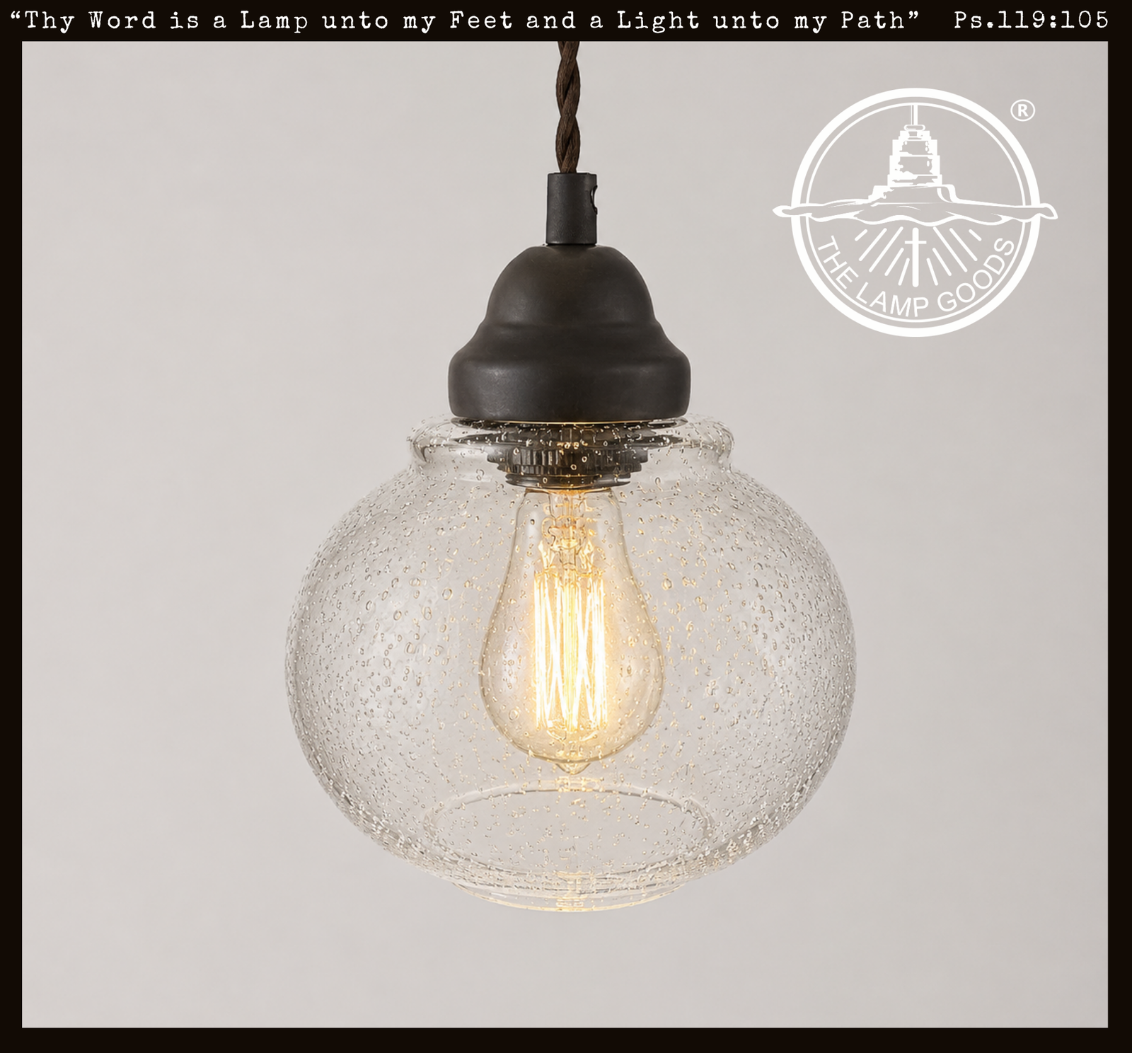 Seeded Farmhouse Bubble Pendant