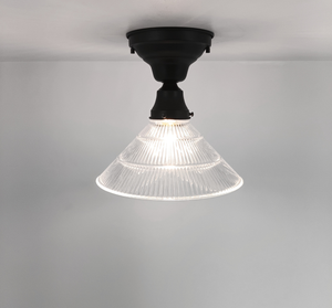 Clear Holophane 3 Tier Rib Flush Mount