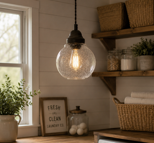 Seeded Farmhouse Bubble Pendant