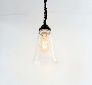 Slim Seeded Flare Pendant