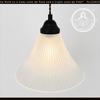Frosted Super Flare Holophane Pendant
