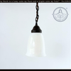 Vintage Milk Glass Dome Pendant