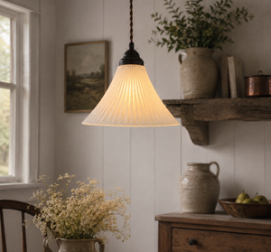Frosted Super Flare Holophane Pendant