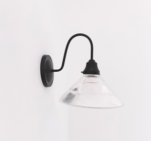 Clear Holophane 3 Tier Rib Sconce