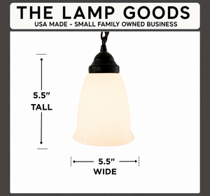 Vintage Milk Glass Dome Pendant