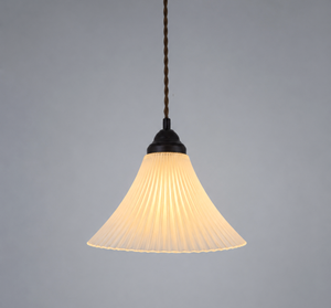 Frosted Super Flare Holophane Pendant