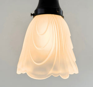 Frosted Drape Petal Pendant Light - The Lamp Goods