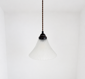 Frosted Super Flare Holophane Pendant
