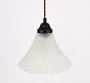 Frosted Super Flare Holophane Pendant