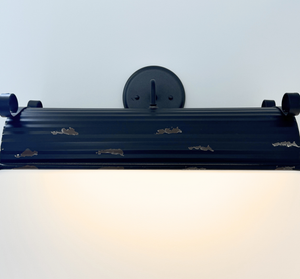 USA-made rustic wall sconce, handcrafted in Loris, SC