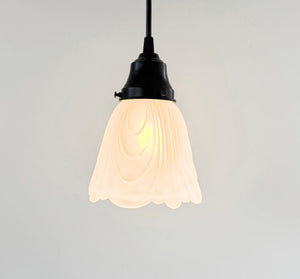 Frosted Drape Petal Pendant Light - The Lamp Goods