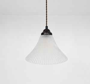 Frosted Super Flare Holophane Pendant