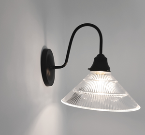 Clear Holophane 3 Tier Rib Sconce