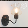 Delicate Amber Ruffle Free Float Wall Sconce