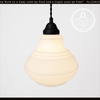 Rare Vintage Beehive Opal Pendant Light