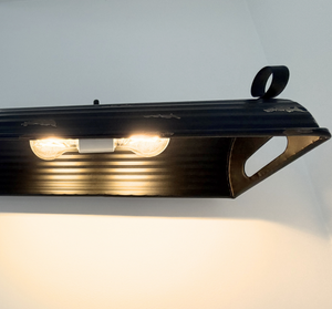 Rustic metal wall sconce, handmade by The Lamp Goods