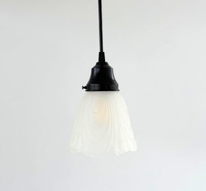 Frosted Drape Petal Pendant Light - The Lamp Goods