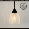 Crackle Dome Glass Pendant