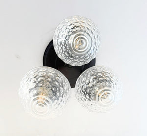 Heritage Hobnail Acorn Trio Ceiling Light - The Lamp Goods
