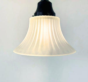 Frosted Ribbed Flute Pendant