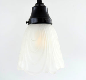 Frosted Drape Petal Pendant Light - The Lamp Goods