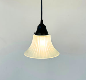 Frosted Ribbed Flute Pendant