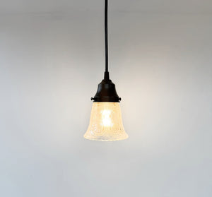 Victorian Shell Pressed Glass Pendant Light
