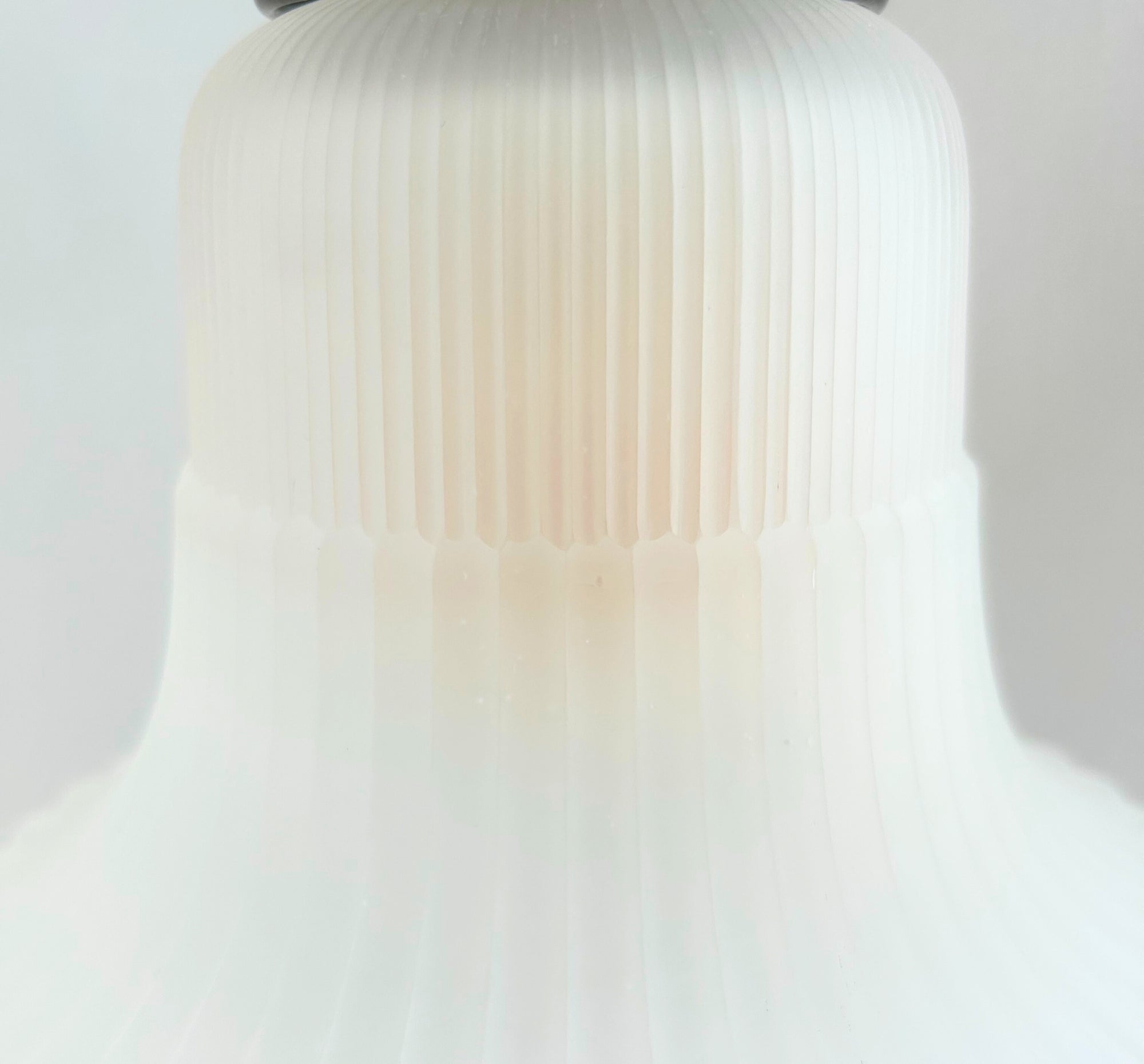 Large Antique Super Flare Frosted Glass Wall Sconce