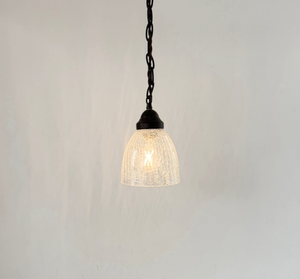 Crackle Dome Glass Pendant