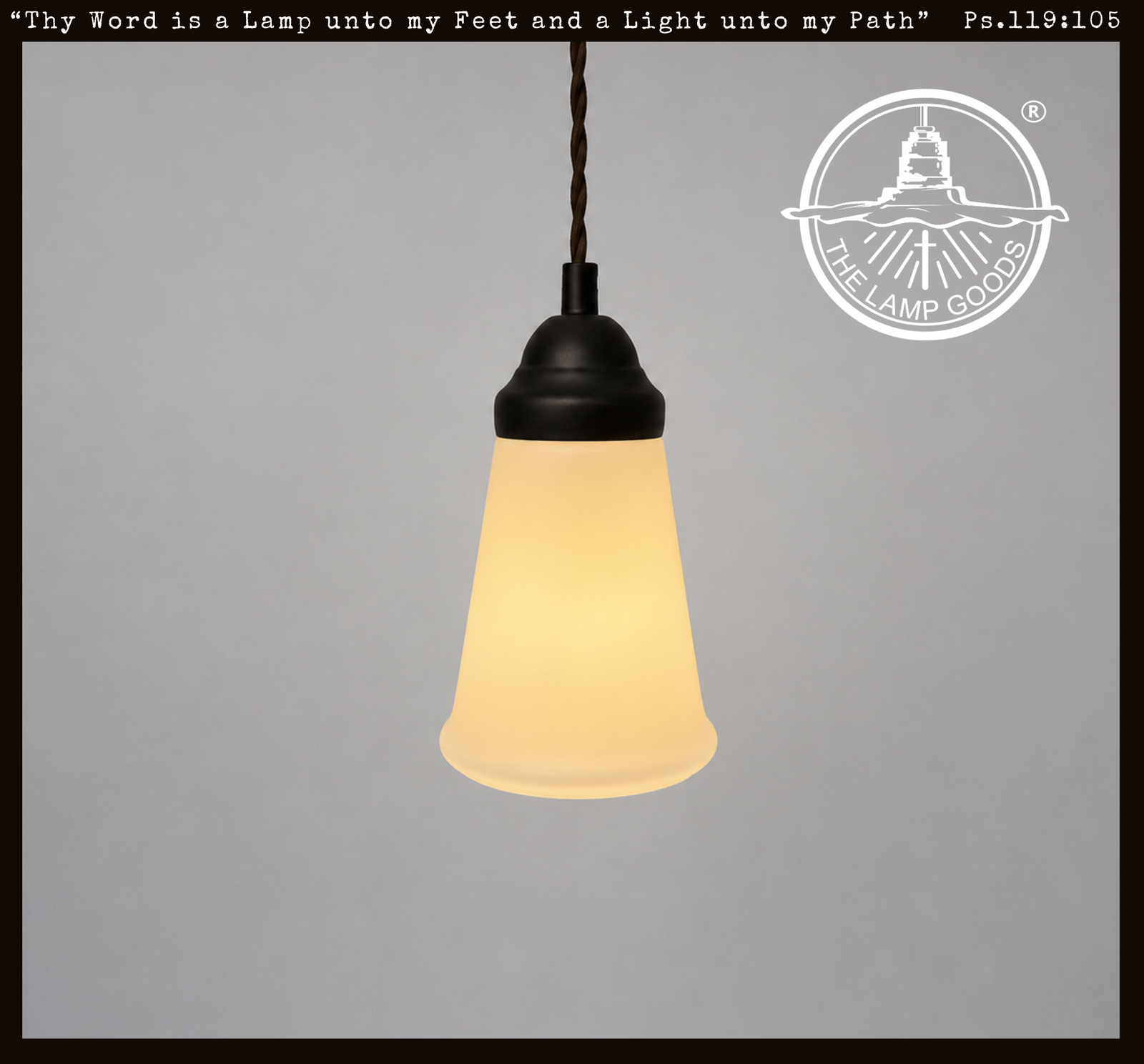 Milk Glass Tapered Rim Pendant