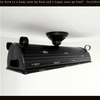 Black Distressed Rustic Dome Ceiling Light